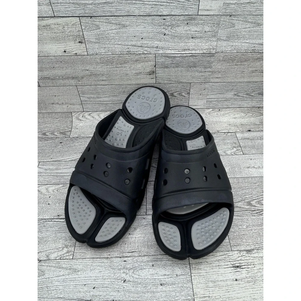 Crocs Slide Sandals Mens Size 7 Womens 9 Croslite Comfort Casual Shoes